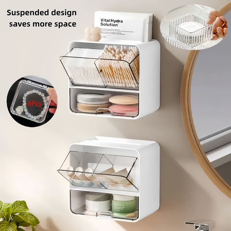 8-Piece Set, One Wall-Mounted  - Face Mask Storage Box avis et prix