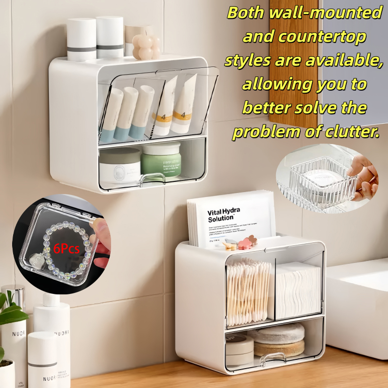 8-Piece Set, One Wall-Mounted  - Face Mask Storage Box avis et prix