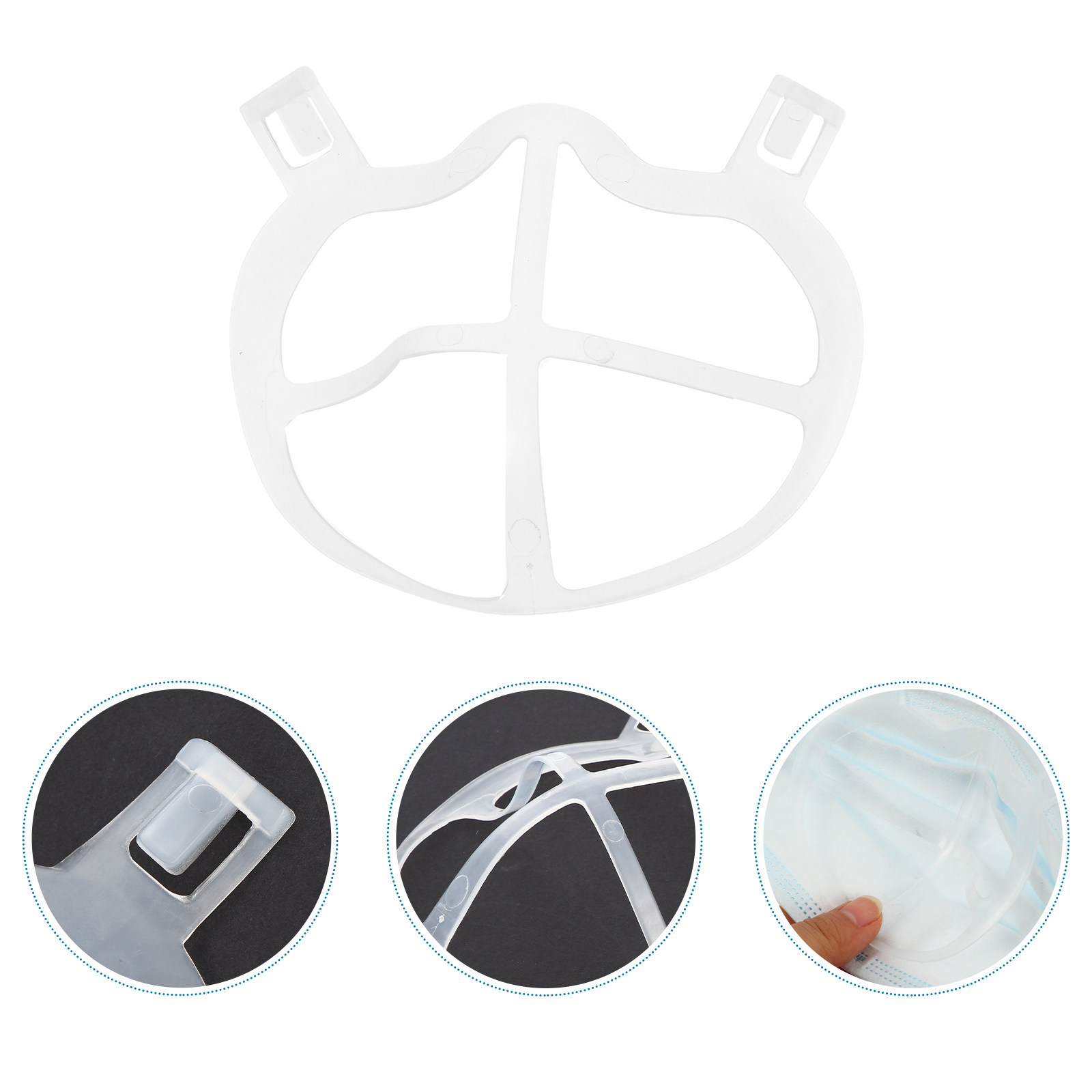 10Pcs Lightweight Odorless Sil - Silicone Mask Bracket avis et prix