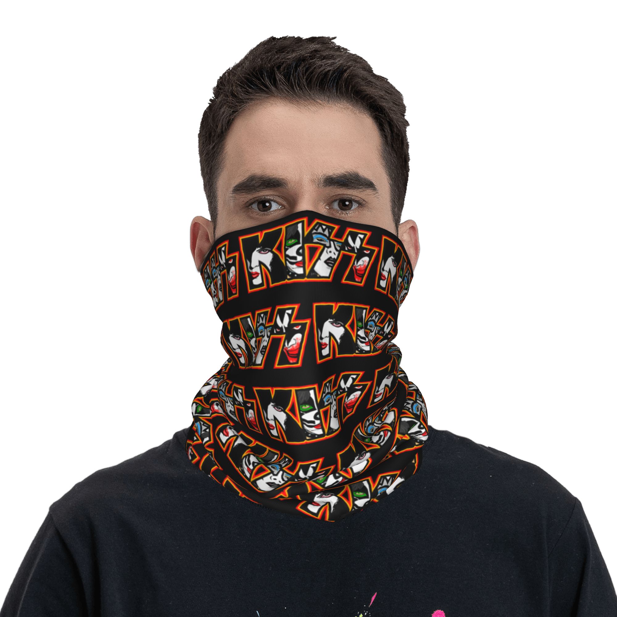 Custom Heavy Metal Rock K-Kiss - Neck Gaiter Face Cover avis et prix