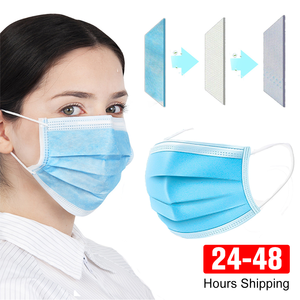 Masks 3-layer Mask Face Masks  - Black Face Mask Pack avis et prix