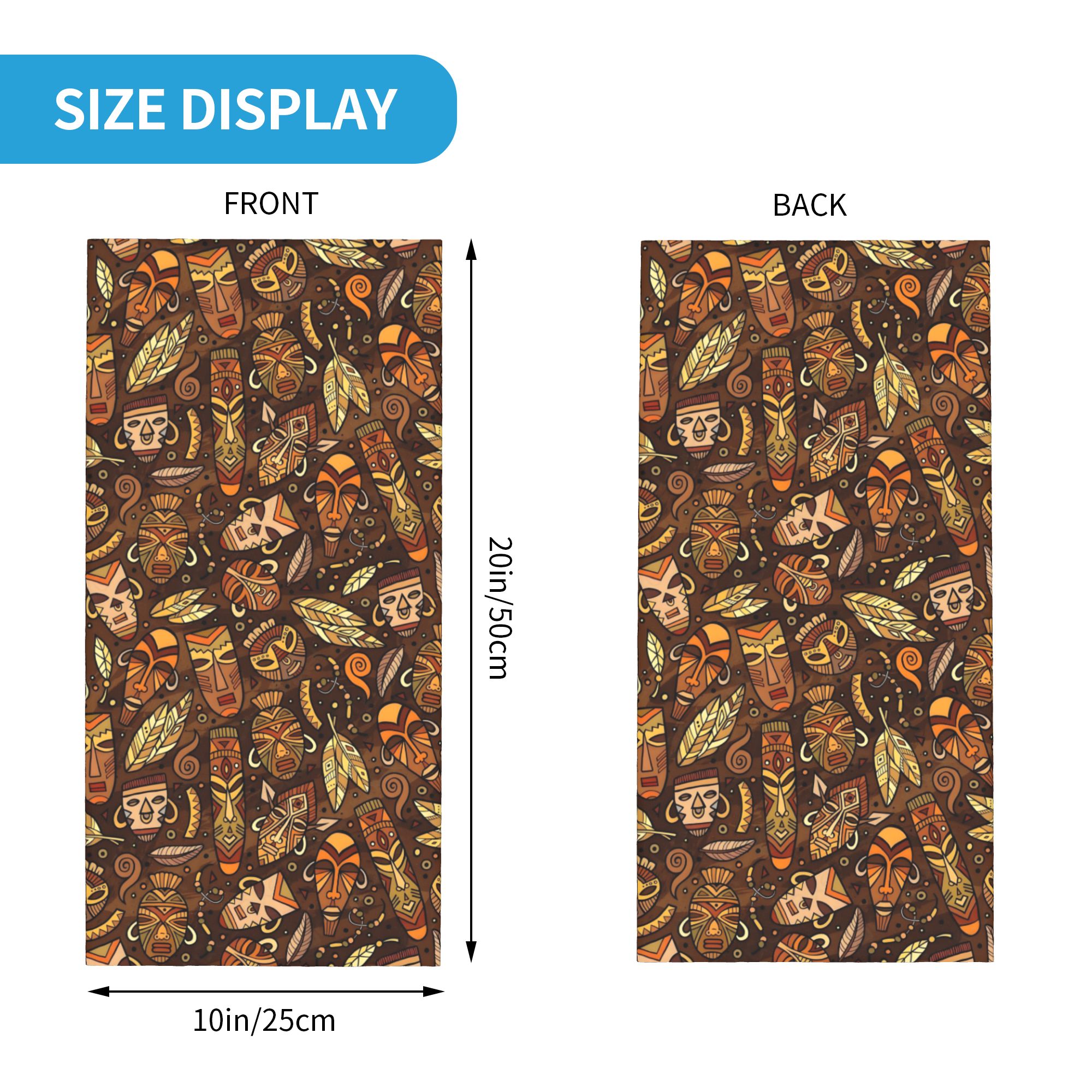 Custom Tribal Mask Pattern Ban - Neck Gaiter Face Cover avis et prix