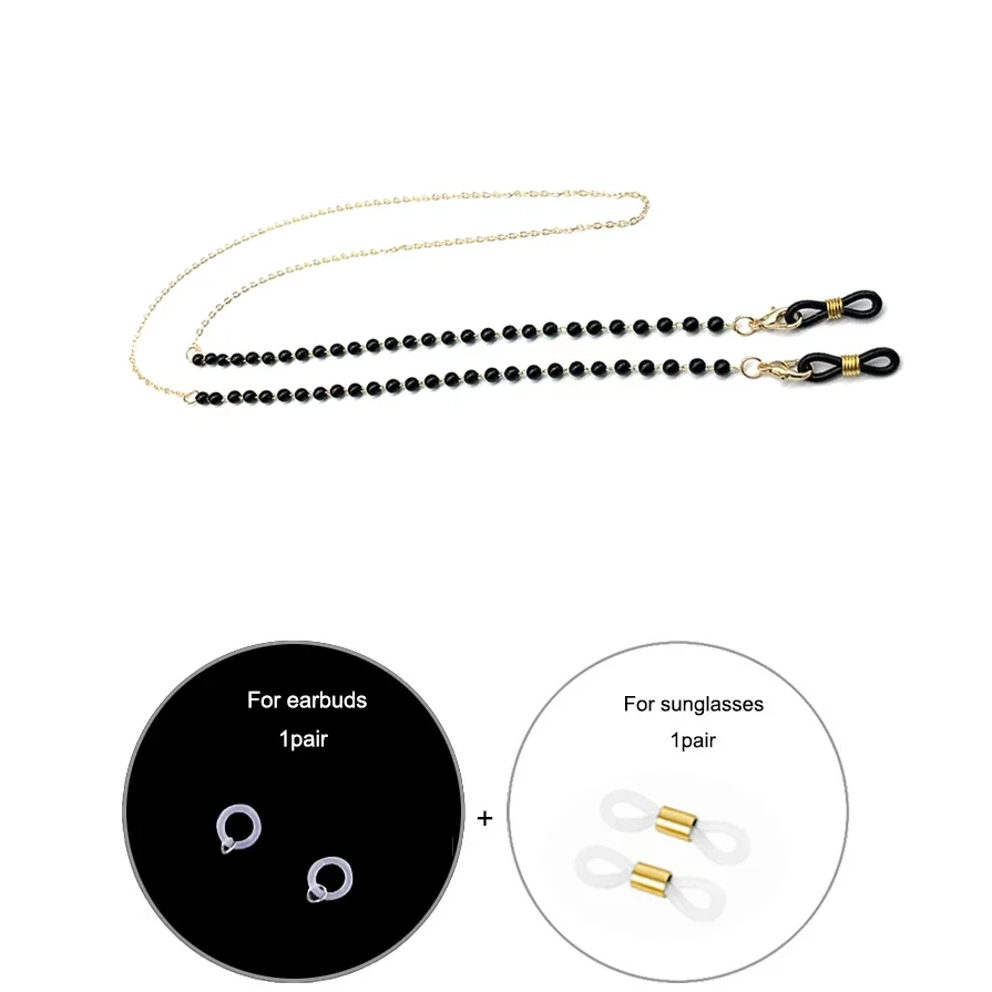 Crystal Beaded Chain for Mask  - Mask Chain Holder avis et prix