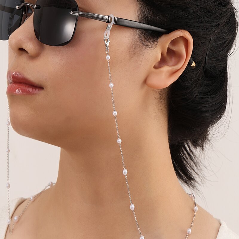 Crystal Beaded Chain for Mask  - Mask Chain Holder avis et prix