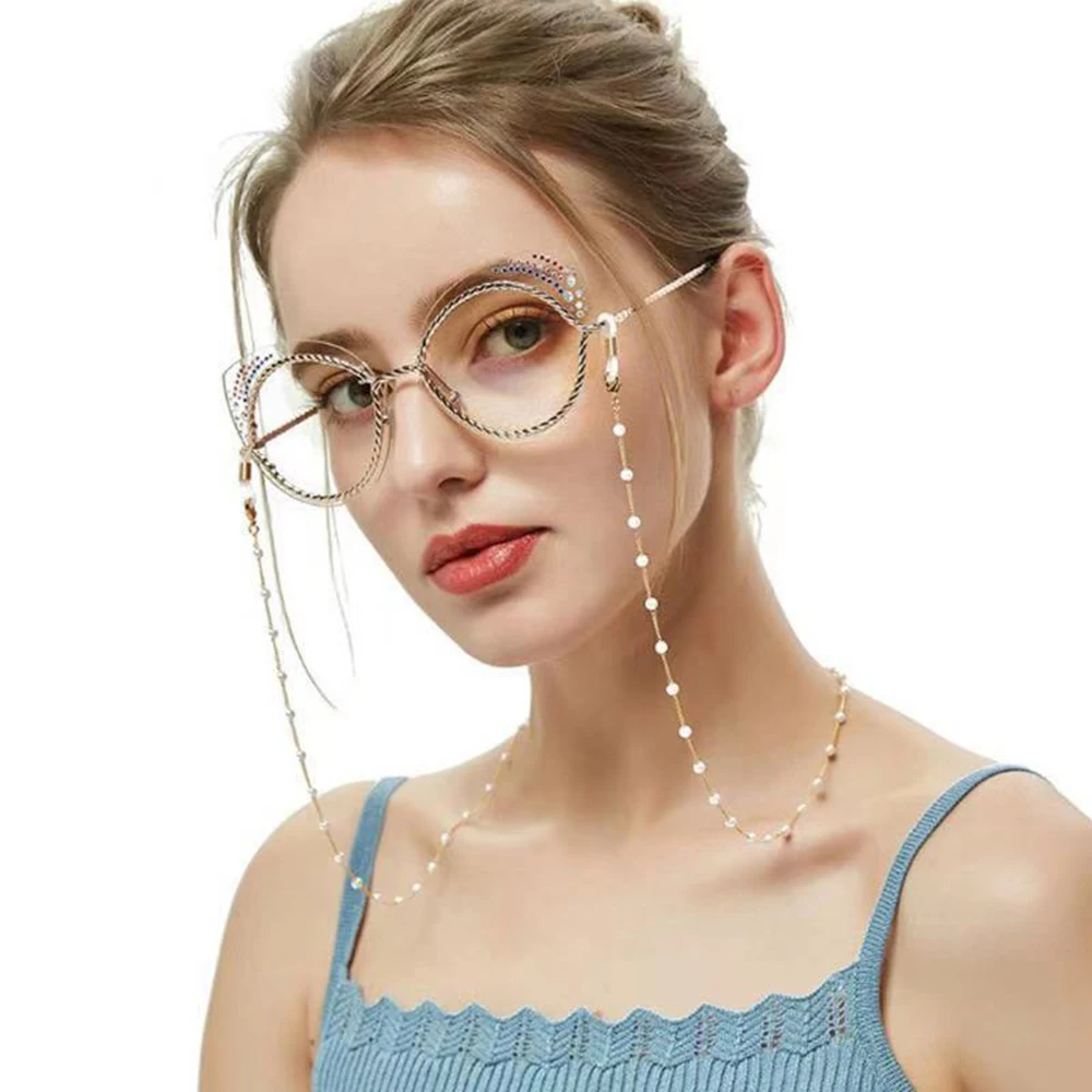 Crystal Beaded Chain for Mask  - Mask Chain Holder avis et prix