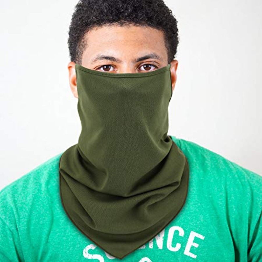 Scarf Mask Bandana with Ear Lo - Black Face Mask Pack avis et prix