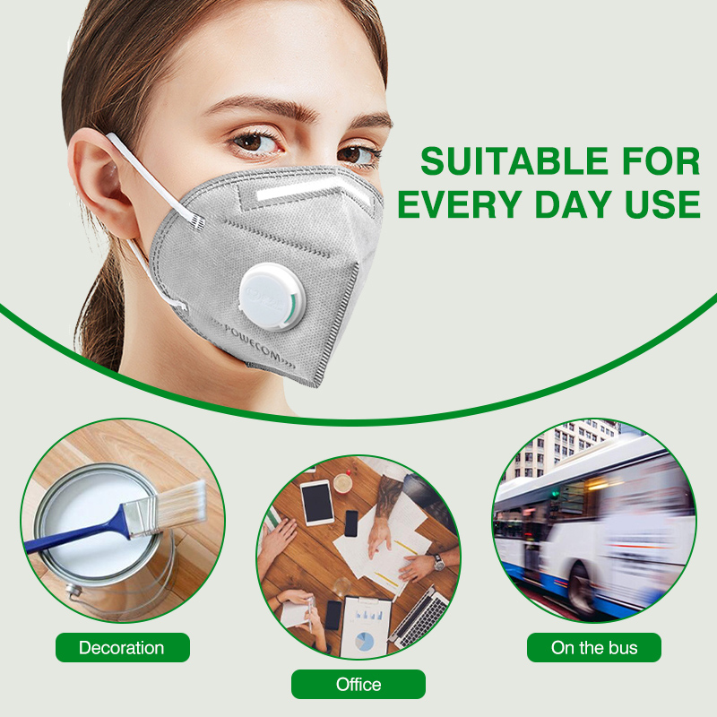 POWECOM KN95 Masks Activated C - Disposable Surgical Mask avis et prix