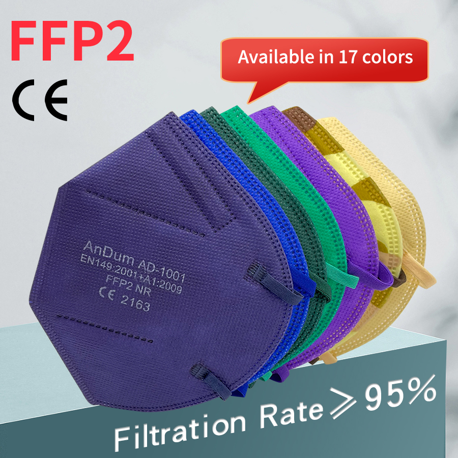 5PCS FFP2 Mask CE Approved Fil - Respirator Half Face avis et prix