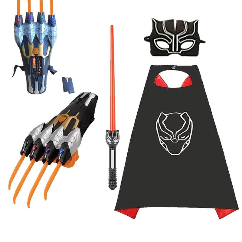 Superhero Mask Cape Set, Black - Black Face Mask Pack avis et prix