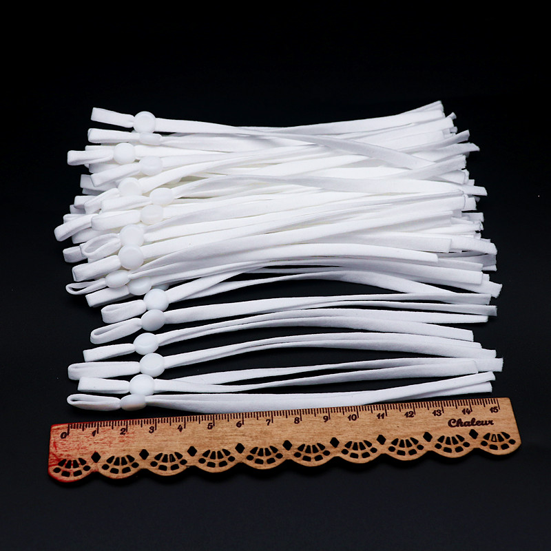 100Pcs15CM/5mm Black and White - Mask Lanyard Adjustable avis et prix