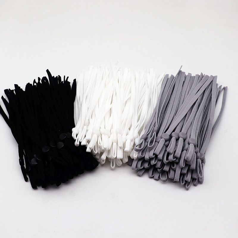 100Pcs15CM/5mm Black and White - Mask Lanyard Adjustable avis et prix