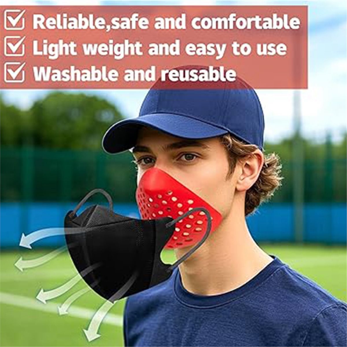 useful 4Pcs 3D Silicone Mask I - Silicone Mask Bracket avis et prix