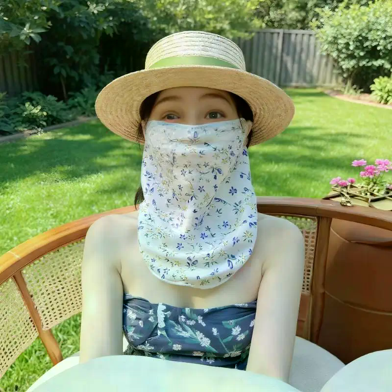 Flowers Summer Sunscreen Mask  - Kids Face Mask avis et prix